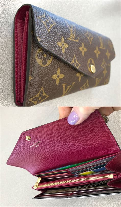 louis vuitton pink plush wallet|louis vuitton sarah wallet price.